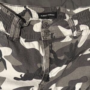 Almost Famous Gray Camouflage Pants
